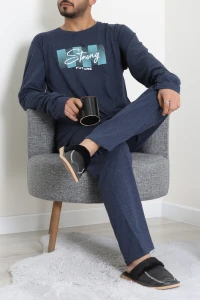 Süprem Erkek Pijama Takımı Lacivert - 42785.1961.