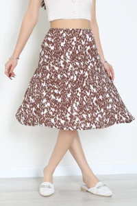 Desenli Bürümcük Etek Acıkahve - 42920.1567.