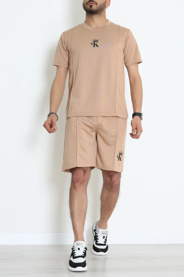 İki İplik Erkek Şortlu Takım Camel - 70965.1937.