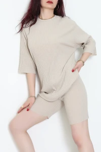 Şortlu Kaşkorse Takım Bej - 71069.1748.