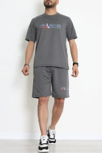 İki İplik Erkek Şortlu Takım Antrasit - 71106.1937.