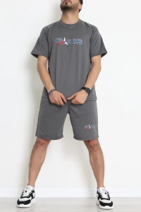 İki İplik Erkek Şortlu Takım Antrasit - 71106.1937.