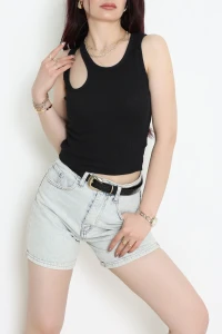 Omuz Dekolteli Kaşkorse Body Siyah - 71067.1748.