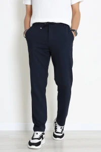 Beli Lastikli Rahat Kesim Erkek Kumaş Pantolon  Lacivert - 42515.2091.