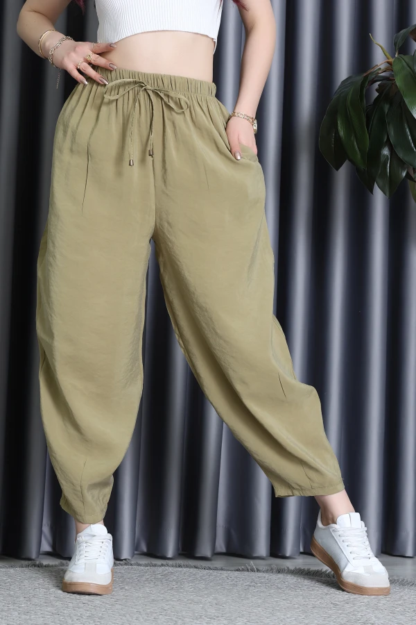 Beli Lastikli Pantolon Haki - 51106.1995.