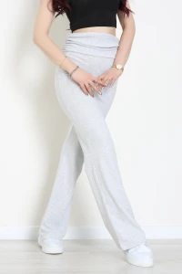 Buzzy Ribana Belden Katlamalı Pantolon Gri - 70900.1567.