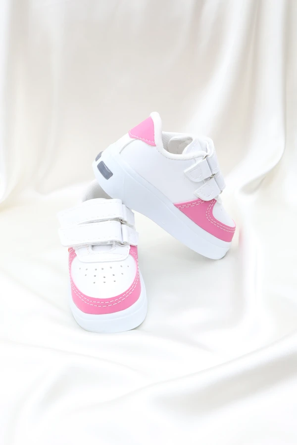Işıklı Çocuk Spor Ayakkabı Beyazpembe - 32010.264.