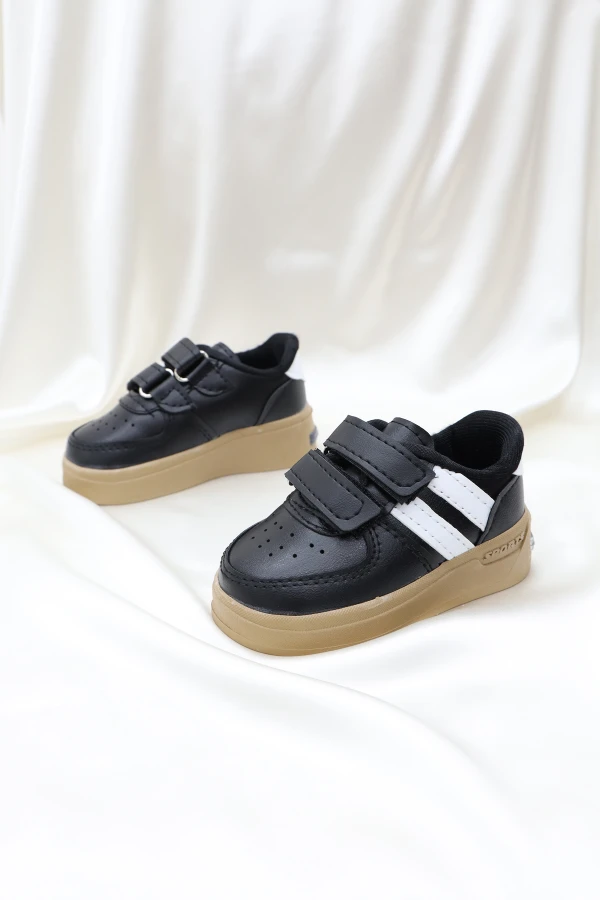 Işıklı Çocuk Spor Ayakkabı Siyahbeyaz - 32010.264.