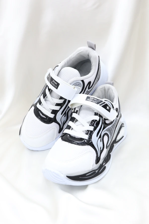 Çocuk Spor Ayakkabı Beyazsiyah - 32352.264.