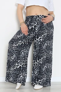 Battal Dokuma Viskon Pantolon Leopar - 71111.1992.