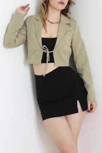 Dabıl Kumaş Astarlı Blazer Ceket Çağla - 2138.1991.