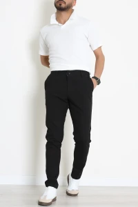 Dokuma Klasik Erkek Pantolon Siyah - 42514.2091.