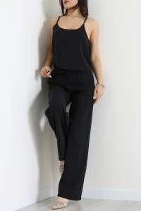 İp Askılı Dokuma Modal İkili Takım Siyah - 70890.701.