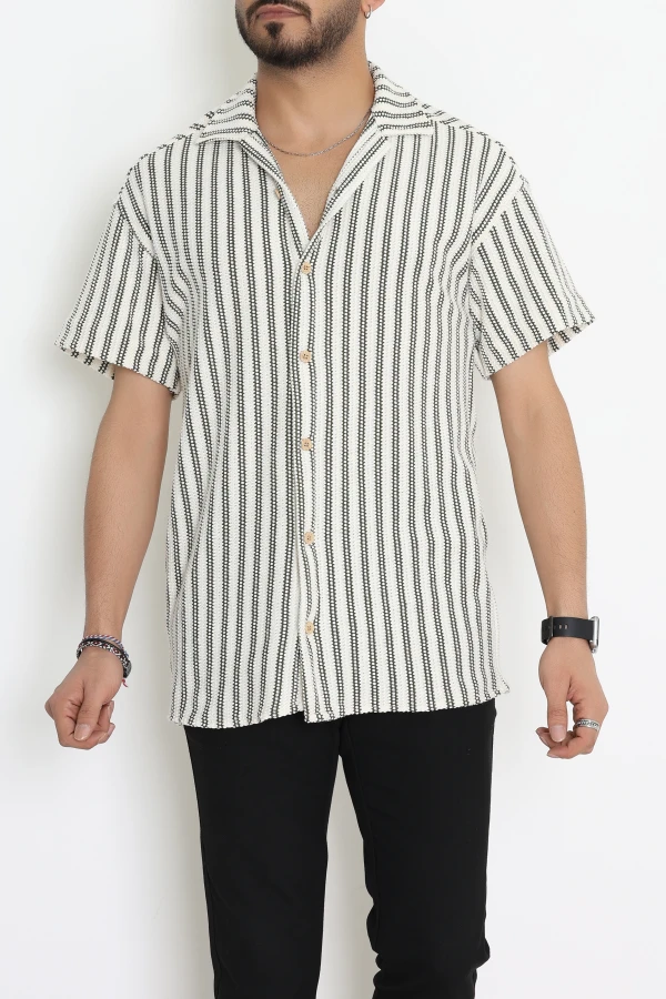 Jakar Örme Çizgili Erkek Gömlek Hakiçizgi - 71098.1947.