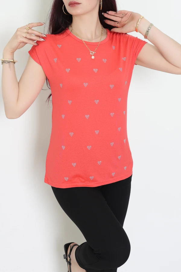 Taşlı Viskon Bluz Yavruağzı - 70387.599.