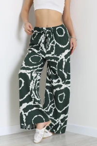 Desenli Dokuma Pantolon Ekruhaki - 12333.1095.