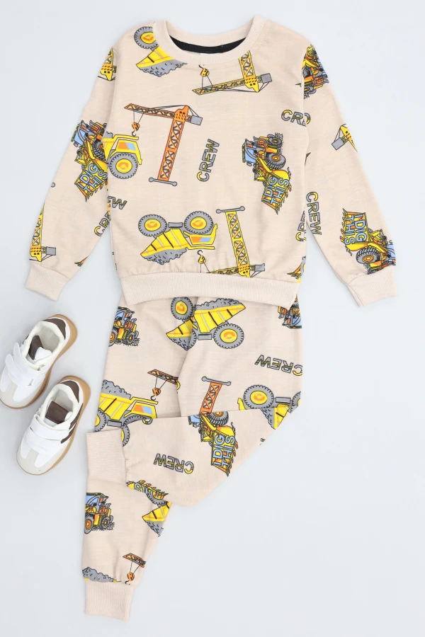 4-10 Yaş 2 İplik İkili Takım Vizon - 52192.1776.