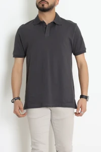 Gömlek Yaka Erkek Tişört Füme - 21844.200.