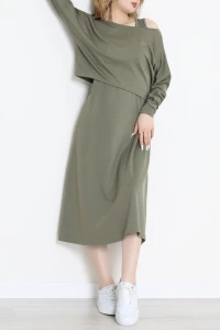 Elbiseli Kumaş Takım Haki - 4179.1247.