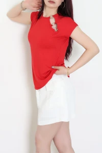 Halka Detaylı Bluz Kırmızı - 43989.599.