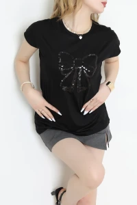 Fiyonk Baskılı Bluz Siyah - 43995.599.