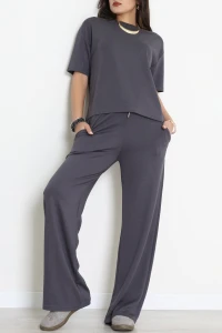 Modal Kumaş Oversize Takım Antrasit - 55087.1567.