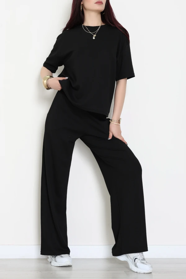 Modal Kumaş Oversize Takım Siyah - 55087.1567.