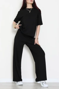 Modal Kumaş Oversize Takım Siyah - 55087.1567.