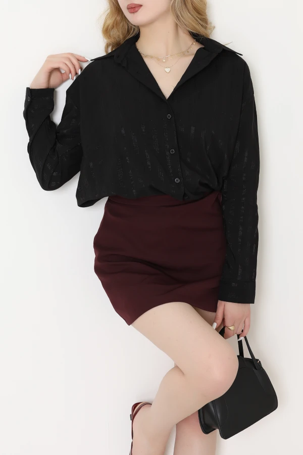 Oversize Gömlek Siyah - 80846.147.