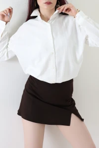 Oversize Gömlek Ekrusimli - 80846.147.
