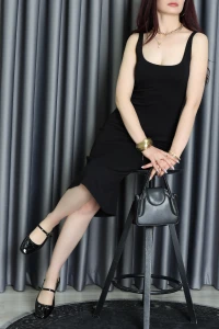 Askılı Elbise Siyah - 1500.2135.