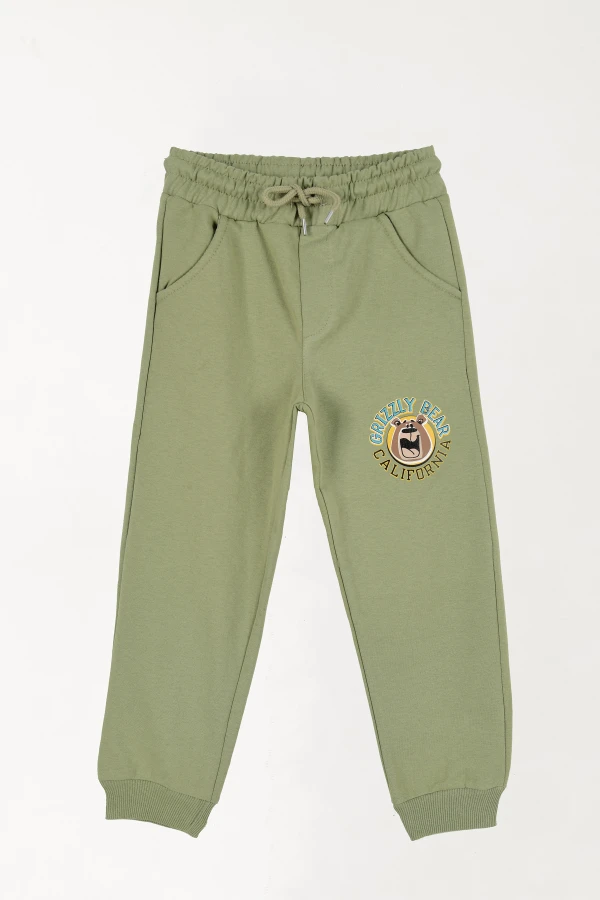 6-9 Yaş 2 İplik Şardonsuz Eşofman Altı Çağla - 2260015.1576.