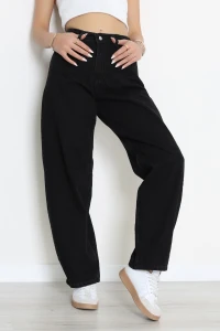 Tokalı Baggy Kot Pantolon Siyah - 31581.1184.