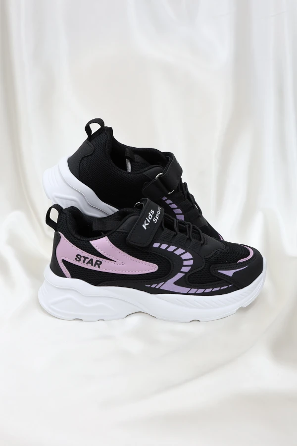 Çocuk Spor Ayakkabısı Siyahpembe - 32351.264.