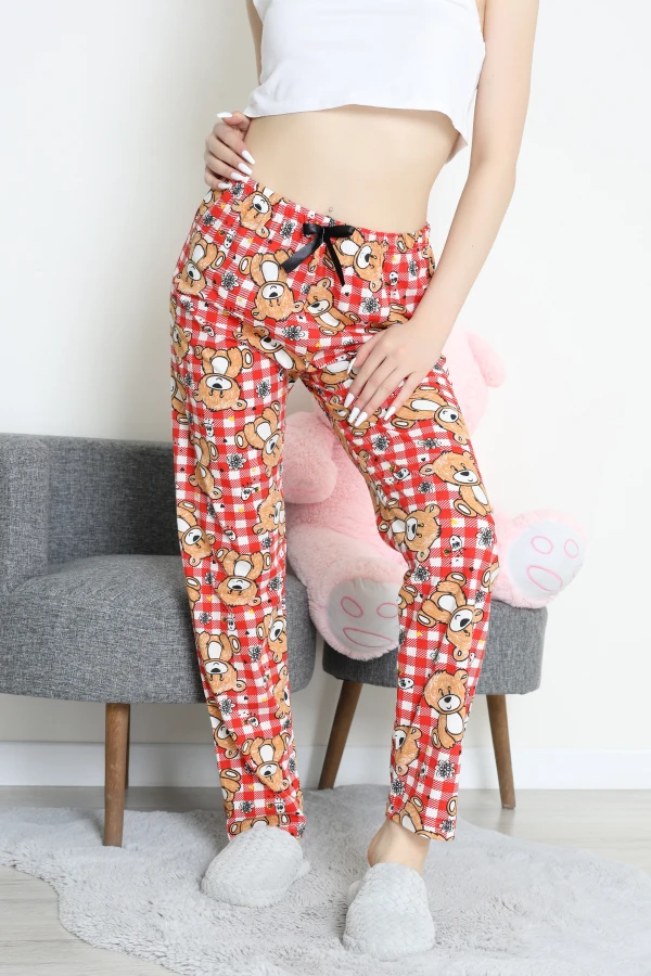 Süprem Pijama Altı Vizonkırmızı - 52255.1929.