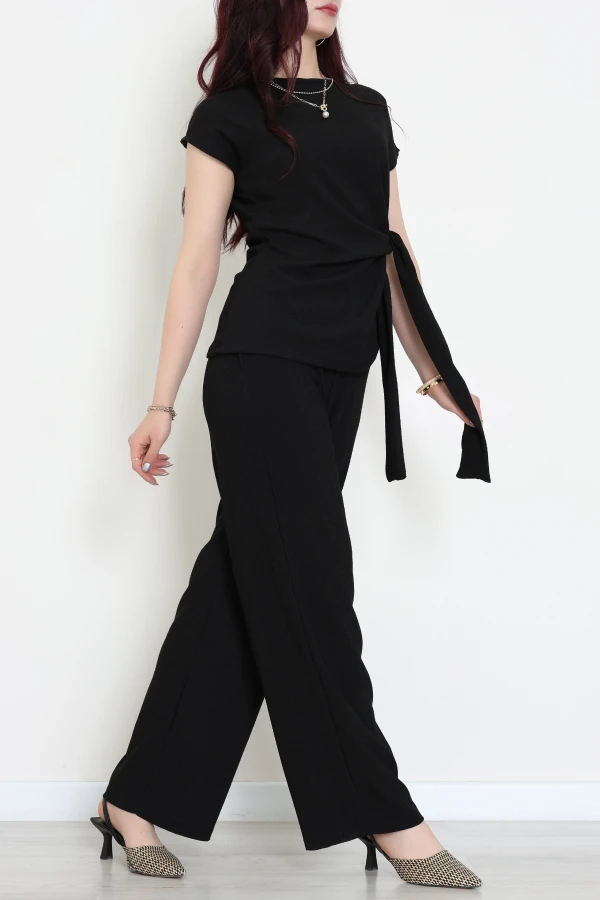 Yandan Bağlamalı Bürümcük Takım Siyah - 55081.599.