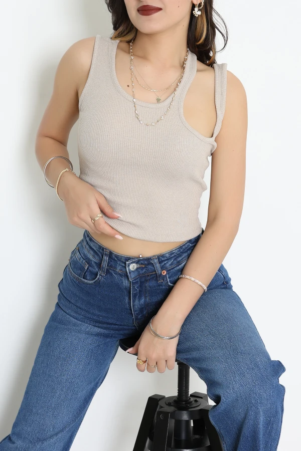 Omuz Dekolteli Kaşkorse Body Vizon - 71067.1748.