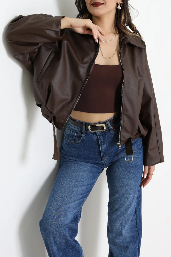 Deri Ceket Kahve - 71166.1298.