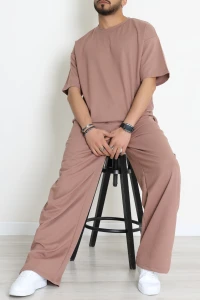 İki İplik Relaxed Baggy Erkek Takım Kahve - 80273.1567.