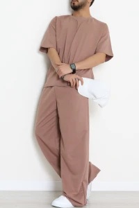 İki İplik Oversize Erkek Takım Kahve - 80273.1567.