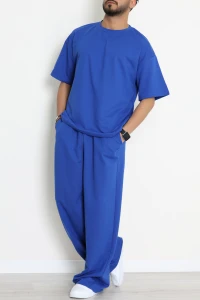İki İplik Oversize Erkek Takım Lacivert - 80273.1567.