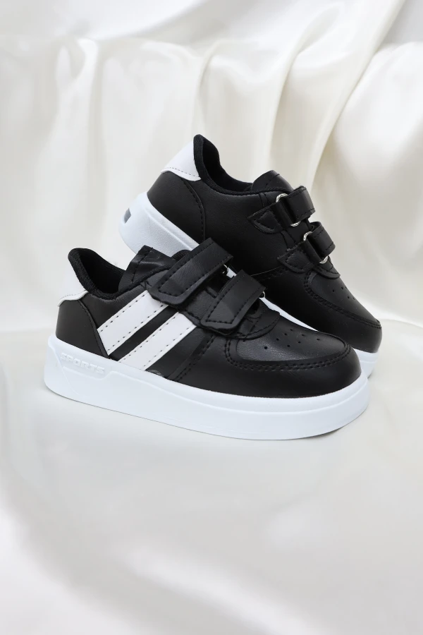 Işıklı Çocuk Spor Ayakkabı Siyahbeyaz - 32011.264.