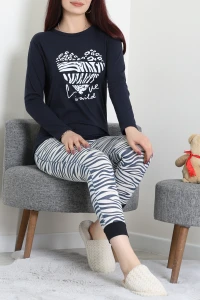 Viskon Pijama Takımı Zebra - 52185.2123.