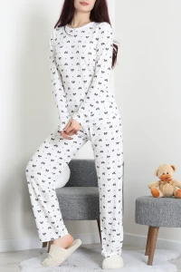 Bisiklet Yaka Uzun Kol Pijama Takımı Büyükfiyonk - 780.1287.