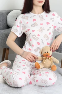 Modal Alt Üst Aynı Pijama Takımı Pembekalp - 782.1287.