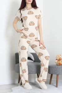 Modal Alt Üst Aynı Pijama Takımı Ayıkafa - 782.1287.