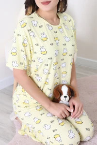 Milan Alt Üst Aynı Pijama Takımı Sarıtavşan - 792.1287.