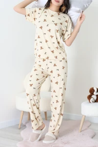 Milan Alt Üst Aynı Pijama Takımı Kremayı - 792.1287.