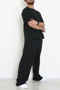 İki İplik Oversize Erkek Takım Siyah - 80273.1567.