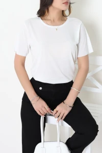 Pamuk Polyester Tişört Ekru - 80714.275.